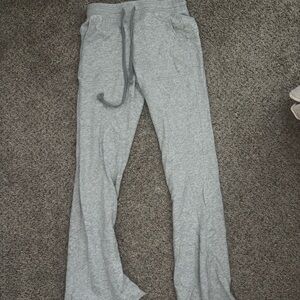 Aerie Gray Wide Leg Pants